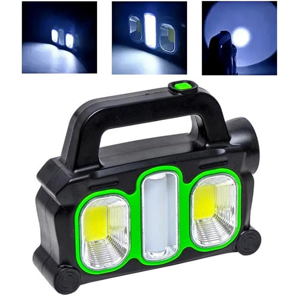 Ручний ліхтар HB 6168 на сонячній батареї / Акумуляторний кемпінговий ліхтар, фото 1