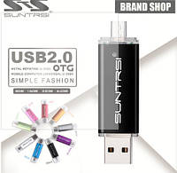 Флешка SUNTRSI, microUSB (OTG) -USB 2.0, 16Gb