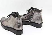 Черевики жіночі Aras Shoes K53-Platin сріблясті на платформі 37, фото 3