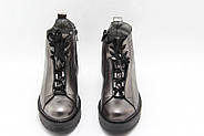 Черевики жіночі Aras Shoes K53-Platin сріблясті на платформі 37, фото 4