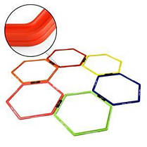 Тренувальна підлогова сітка гексагональна WCG 6 шт., фото 3