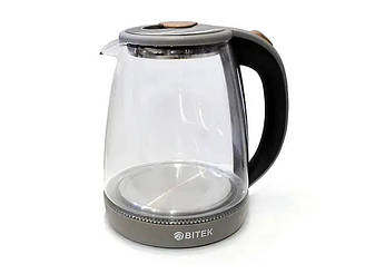 Електрочайник, чайник електричний 1.8 л 2400 Вт BITEK BT-3110 з підсвіткою