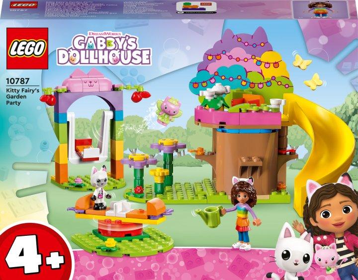 LEGO GABBY'S DOLLHOUSE Вечірка в саду Феї Кітті 10787 у коробці 26-19-6 см 130 деталей, фото 1