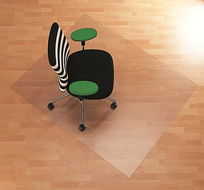 Килимок під крісло Oscar 1250х1000х1.0 Прозорий (Прозорий)