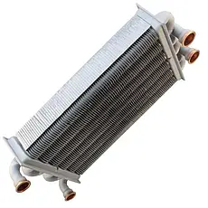 Бітермічний теплообмінник для газового котла Egis 24 kw - 65105094 до 2008г, фото 4