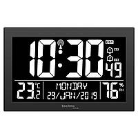 Годинник настільний електронний універсальний домашній Technoline WS8017 для дому офісу 22.5х14.3х2.4 см MS