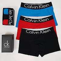 Calvin Klein Мужские трусы в коробке 3шт Кельвин Кляйн Комплекты мужского белья. Мужские трусы-боксеры 3шт