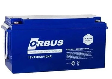 Гелевый аккумулятор ORBUS 12V 150Ah GEL  для квартир, домов и котлов