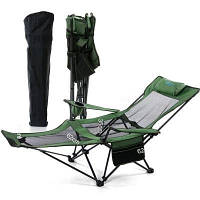 Кресло шезлонг раскладное туристическое для отдыха на природе и даче