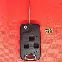 Ключ Toyota выкидной (корпус) 3 кнопка, лезвие toy47