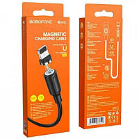 USB кабель Borofone BX41 Lightning magnetic (1m/2.4A)- черный