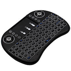 Бездротова міні клавіатура LED MWK08/i8 / Клавіатура із тачпадом для Smart TV