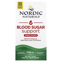 Рыбий жир для контроля сахара в крови Nordic Naturals "Omega Blood Sugar" 1000 мг (60 гелевых капсул)