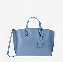 Жіноча сумка-шопер з натуральної шкіри Vera Pelle 0476 синій