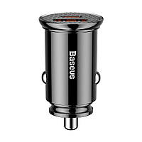 Умное автомобильное зарядное устройство Baseus Circular PPS 30Вт/12v Quick Charge 4.0 QC Black (CCALL-YS01)