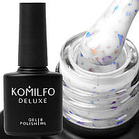 База з поталлю POTAL BASE P011 ((молочний з різнобарвною поталлю) Komilfo, 8 мл