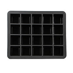 Кумує AI-820 Cube 20 Чорна силіконова форма для льоду