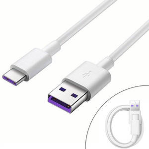 Кабель USB - Type-C 1м, 5А Fast Charging