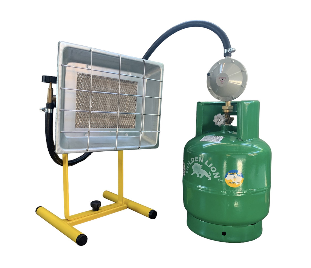 Газовий комплект обігрівач Orgaz SB-650 + Балон Rudyy 8л + редуктор зі шлангом + пальник на балон у подарунок