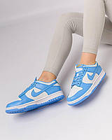 Женские кроссовки Nike SB Dunk Low PRM White Blue кроссовки данк сб женские кросівки dunk sb кроссовки nike