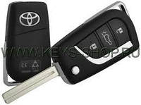 Ключ Toyota Corolla 06.2013+, Auris 10.2012 - 05.2015 3 кнопки, 75 H-chip P1: 3A, 433,92Mhz, Valeo A03TAA