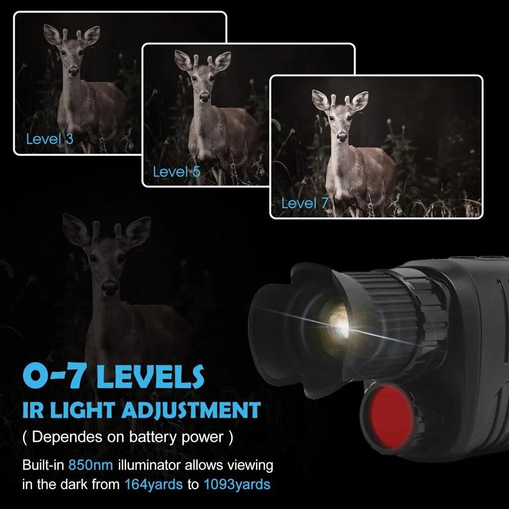 Монокуляр инфракрасная камера прибор ночного видения 1080p 5х Zoom 300м - фото 2 - id-p1975862433