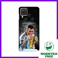 Чехол для Samsung Galaxy M22 (Месси ЧМ) / Чехлы Messi Самсунг Галакси М22