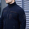 Кофта тактична флісова Pobedov Voin 2541 р. 3XL, синя / куртка флісова ДСНС весна осінь, фото 5