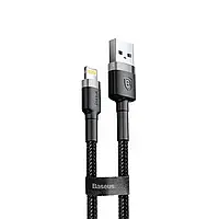 Кабель Baseus Cafule USB lighning 2.4A 1m (чорний)