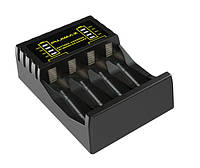 Зарядное устройство для аккумуляторных батареек на 4 слота PUJIMAX зарядка пальчиковых аккумуляторов АА и ААА