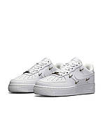 Женские кроссовки Nike Air Force 1 LX Crome Swooshes All White кроссовки найк женские кросівки nike air force