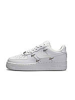 Женские кроссовки Nike Air Force 1 LX Crome Swooshes All White кроссовки найк женские кросівки nike air force