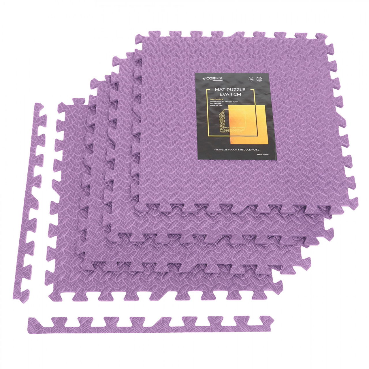 Мат-пазл Cornix Mat Puzzle EVA Фиолетовый - фото 1 - id-p1975875546