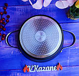 Каструля казан з антипригарним Greblon C2 покриттям 5.8 л 28 см Maestro MR-4428 Індукційний казан, фото 6