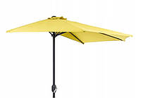 Полукруглый зонт для балкона и террасы + Подставка Желтый
