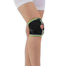 Бандаж для підтримки підкичених сухожиль, наколінник, ортез на коліно з відкритою колінною чашкою, Розмір S