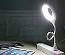 Гнучкий USB-світильник із керуванням голосом 16 LED, 5 Вт, Білий, фото 3