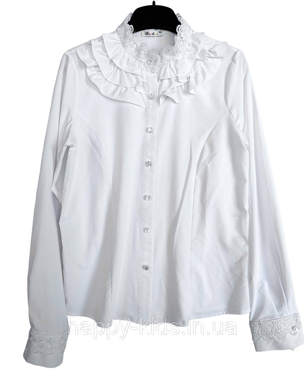 Біла святкова блузка для дівчинки 158-164 см