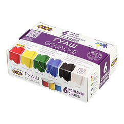 Гуаш 6кольорів 20мл ZB.6610 CLASSIC KIDS Line (1/27) ZiBi