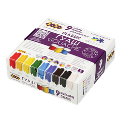 Гуаш 9кольорів 20мл ZB.6611 CLASSIC KIDS Line (1/18) ZiBi