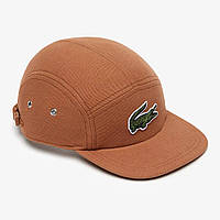 Lacoste Organic Cotton Girolle Crocodile Cap (Pecan) RK6843 Кепка оригинал бейсболка унисекс 5 панель