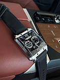Гібридний (Кварц + механічний хронограф) годинник із сапфіровим склом Pagani Design PD-1725 Silver-Black, фото 6