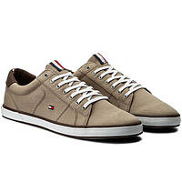 Чоловічі кросівки низькі Tommy Hilfiger sneaker low iconic long lace Sneakers Low beige розмір 42 eu