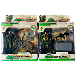 Игровые фигурки DIY TOYS Фигурка военного с оборудованием в ассорт 2 вида