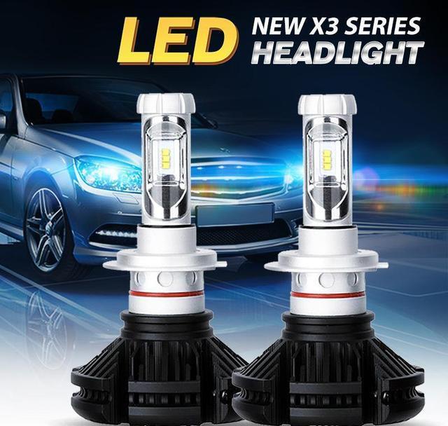 Світлодіодні LED лампи для фар автомобіля X3-H1 - фото 1 - id-p1975684943