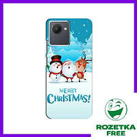 Чехол (Merry Christmas) Реалми с30s / Чехлы Счастливого Рождества Realme C30s