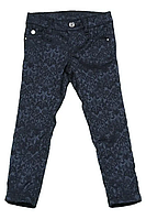 Модные детские брюки для девочки с узором BRUMS Италия 141BGBH001 Синий 170.Топ! .Хит!