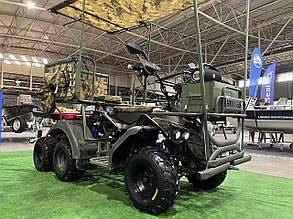 Електроквадроцикл HIMAKS Military Off-Road 6W4D шестиколісний для доставки вантажу та евакуації