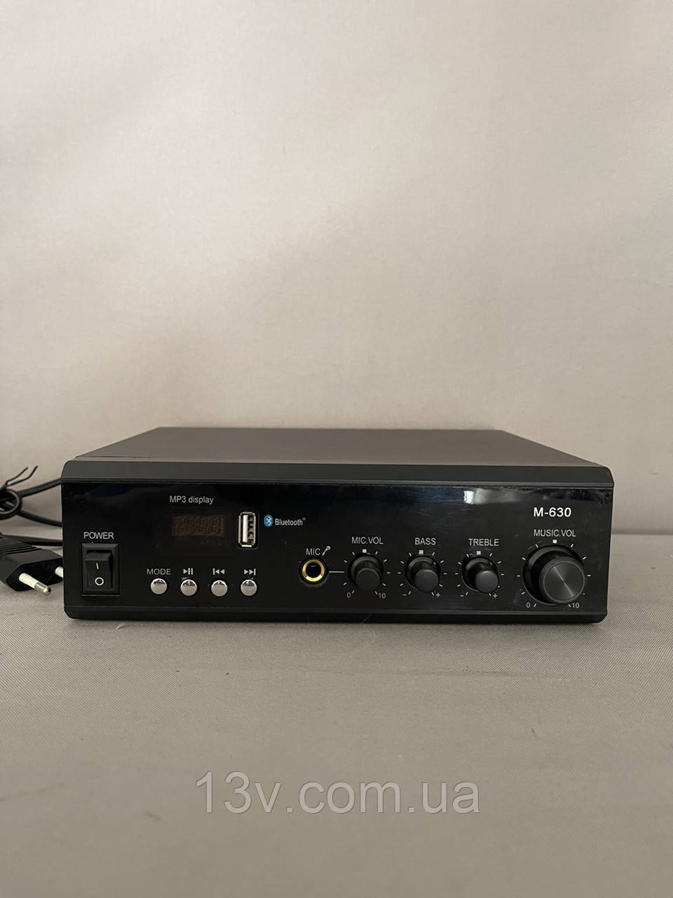 Підсилювач трансляційний 70v100v M630 MP3/FM/BT з пультом ду - фото 1 - id-p2004458112