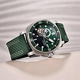 Механічний годинник з автопідзаводом для дайвінгу Pagani Design PD-1736 Silver-Green, фото 4